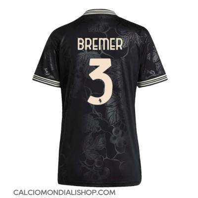 Maglie da calcio Juventus Gleison Bremer #3 Terza Maglia Femminile 2025-26 Manica Corta Maglie da calcio Juventus Gleison Bremer #3 Terza Maglia Femminile 2025-26 Manica Corta